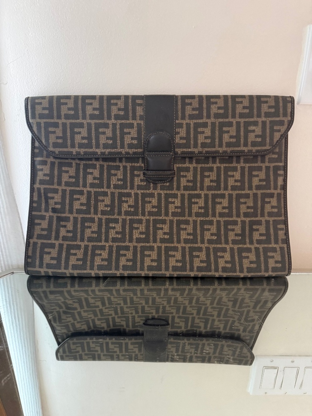 Vintage Fendi Zucca large Portfolio very good condition